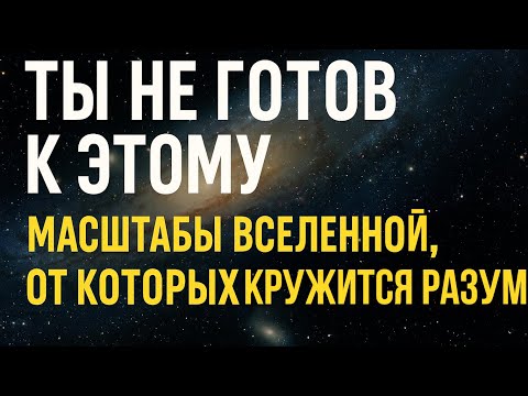 Видео: Ты не готов к этому: масштабы Вселенной, от которых кружится разум