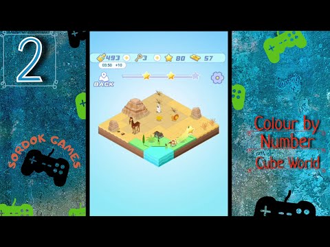 Видео: Colour by Number - Cube World➤Часть 2➤Прохождение