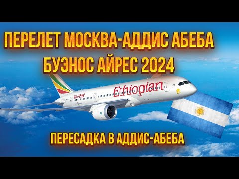 Видео: Эфиопские Авиалинии. Из Москвы в Буэнос-Айрес. Пересадка в Аддис-Абеба. Ethiopian Airlines 2024