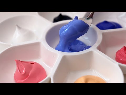 Видео: Прекрасные зимние пейзажи ❄️ | Расслабляющая картина акрилом #473