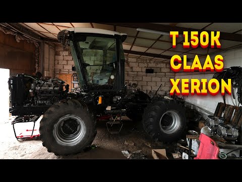 Видео: Т 150 к з кабіною CLAAS XERION, осушувач повітря, консоль під ричаги гідравліки, ручнік пневматичний