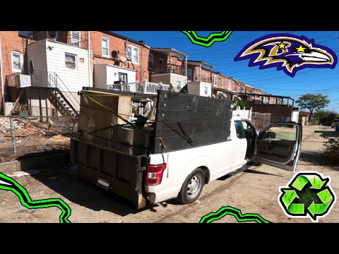 Видео: Вывоз металлолома в Балтиморе. Переработка прочного чугуна, радиаторов и латуни. Более тонны 🤑♻️