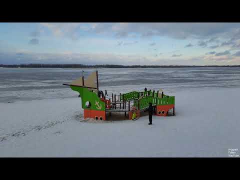 Видео: Самара. Набережная Волги (05.01.2025)