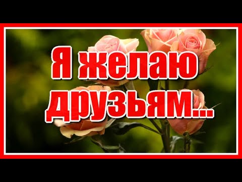 Видео: "Я желаю друзьям..."  Красивая душевная песня-пожелание друзьям в исполнении Владимира Матвейчука.
