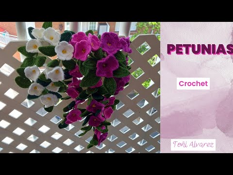 Видео: Вязание петуний крючком @ToniAlvarezJeLa