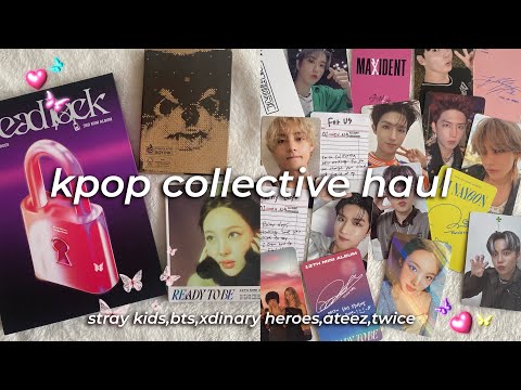 Видео: большая распаковка кпоп карт и альбомов stray kids,bts,xdinary heroes🧸🎧 kpop collective haul