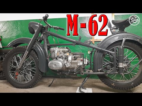 Видео: М-62. Установка двигателя в раму.