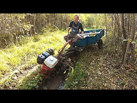 Видео: ОПЯТЬ ПОТЯНУЛО НА ПРИКЛЮЧЕНИЯ. УГОРАЗДИЛО ПОЕХАТЬ В ЛЕС НА МОТОБЛОКЕ ВСЕЙ СЕМЬЁЙ