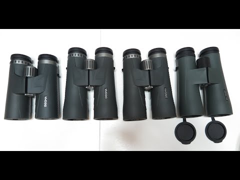 Видео: Обзор биноклей BOSMA QINGLONG APO 10x42, 10x50, 12x50 и SKY ROVER BANNER CLOUD APO 12x50