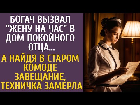 Видео: Богач вызвал жену на час в дом покойного отца… А найдя в старом комоде завещание, техничка замерла…