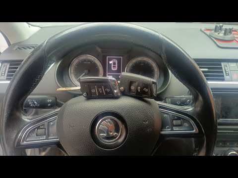 Видео: SKODA OCTAVIA A7 2016 года. Изготовление дубликата ключа потому, что старым ключом не заводится. 