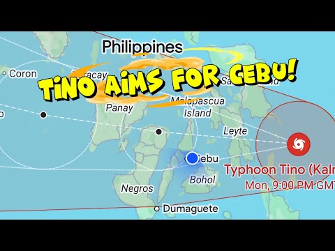 Видео: Тайфун Тино! Боже мой, какой сильный ветер!