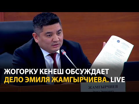 Видео: Жогорку Кенеш обсуждает уголовное дело депутата Жамгырчиева. LIVE