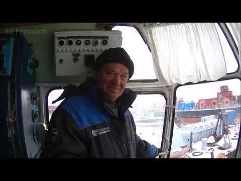 Видео: Мост в Самарской обл.13.01.20.Плавкран"GANZ" в Климовском порту.Bridge Togliatti-Klimovka.