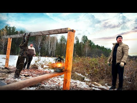 Видео: КАК Я СТРОИЛ САРАЙ В ДЕРЕВНЕ