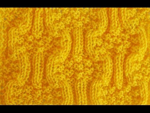 Видео: Узор спицами из лицевых и изнаночных петель