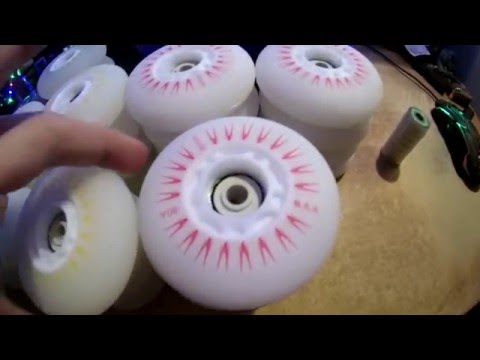 Видео: Обзор светящихся колес LED wheels с alieexpress 12.2015