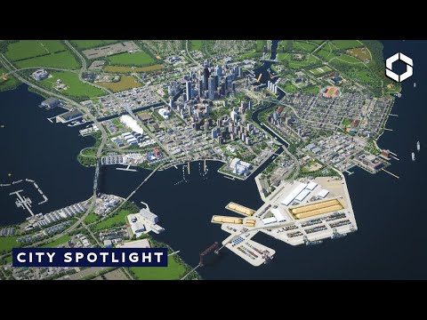 Видео: Как я построил функциональный портовый город — Cities Skyline 2