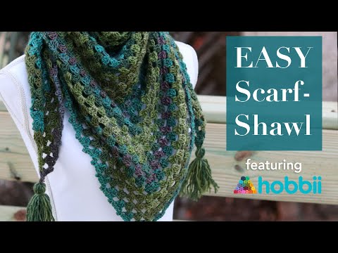 Видео: Очень простой треугольный шарф