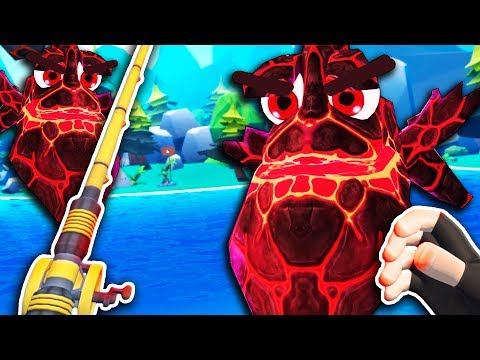 Видео: ЭТО ЖЕ ПЛАМЕННАЯ РЫБА ЛАВА В ВР! - Crazy Fishing VR - HTC Vive ВИРТУАЛЬНАЯ РЕАЛЬНОСТЬ