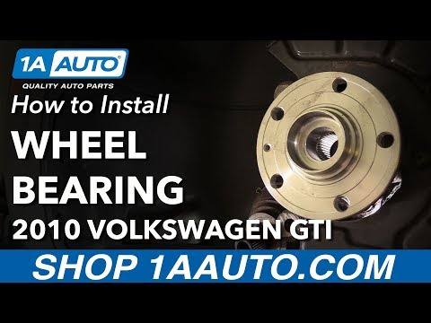 Видео: Как заменить передние ступичные подшипники Volkswagen GTI 06-14