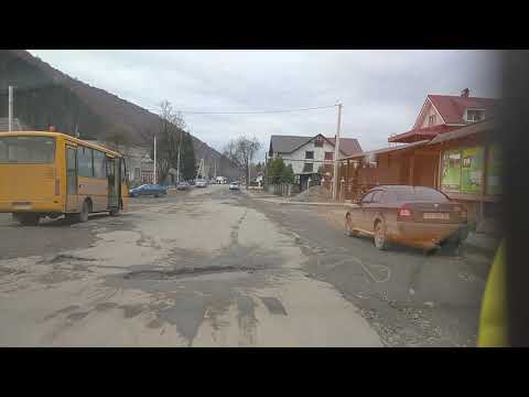 Видео: Колочава. Дорога со стороны перевала. 2 часть. TO728