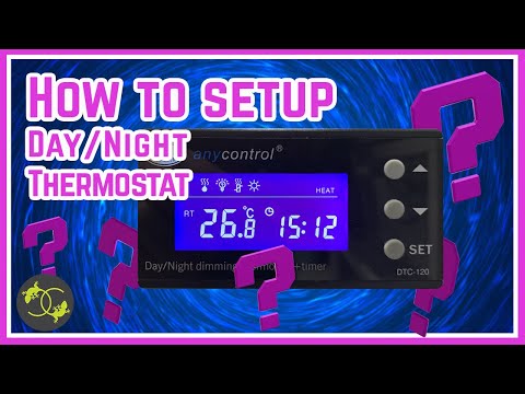 Видео: Как настроить - Любой термостат с регулировкой яркости "День-Ночь" - Cookies Critters