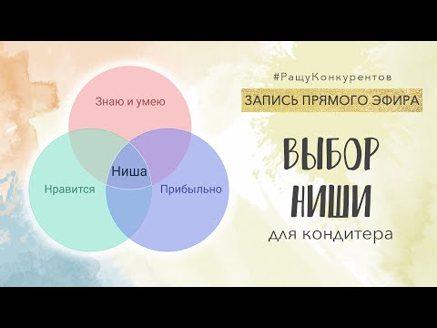 Видео: Выбор ниши для кондитера