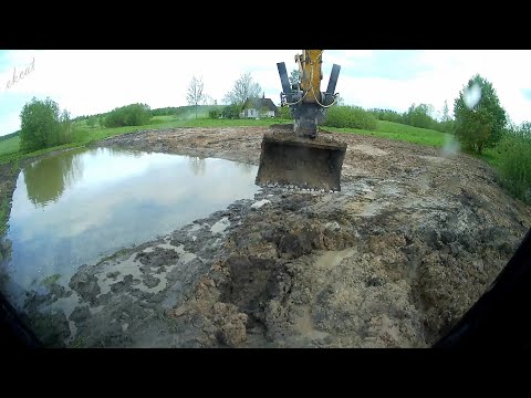 Видео: Выкопали пруд за 8 часов