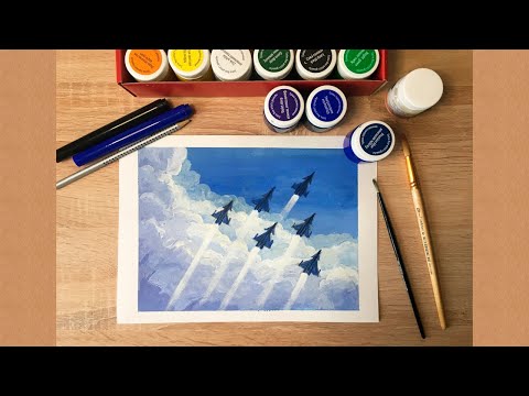 Видео: Рисунок тематический на 23 февраля и 9 мая.