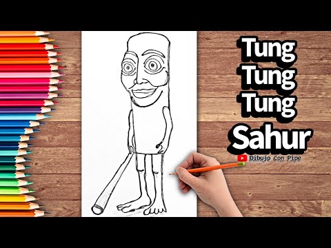 Видео: Рисуем Тунг Тунг Тунг Сахура ❤️ Простое пошаговое руководство для детей