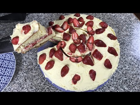 Видео: Ելակով տորթ․ Ելակով տորթի շատ հեշտ և համեղ բաղադրատոմս Клубничный торт Strawberry cake Xohanoc.am