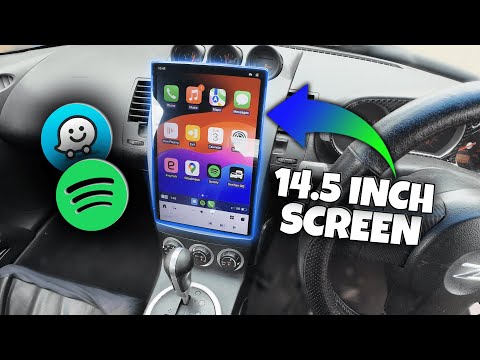 Видео: 14,5-дюймовый экран в стиле Nissan 350Z Tesla! С Apple CarPlay и Android Auto!