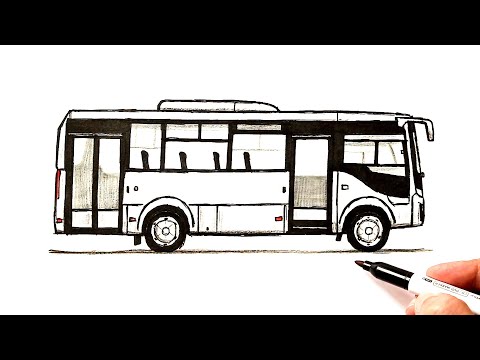 Видео: Как нарисовать Автобус ПАЗ Вектор NEXT