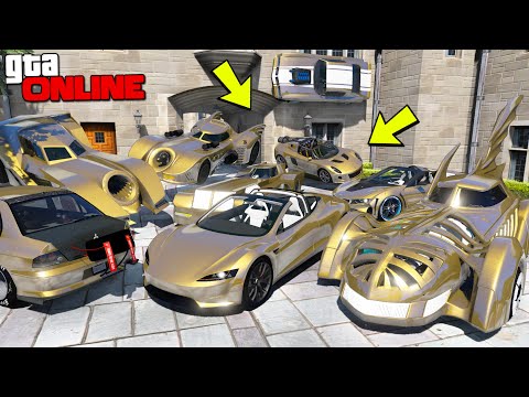 Видео: УГНАЛ КУЧУ ЗОЛОТЫХ ЛЕТАЮЩИХ ЧИТ ТАЧЕК ЗА 180 СЕКУНД! БИТВА ВОРОВ В ГТА 5!