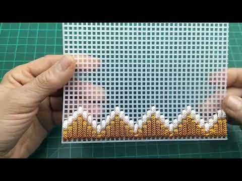 Видео: Добавление зигзагообразного стежка придает пластиковой кунафе нежность.