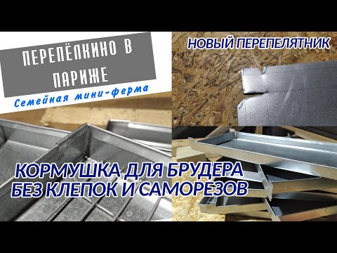 Видео: КАК СДЕЛАТЬ КОРМУШКУ ДЛЯ БРУДЕРА БЕЗ САМОРЕЗОВ И КЛЕПОК.  ЛИЧНЫЙ ОПЫТ
