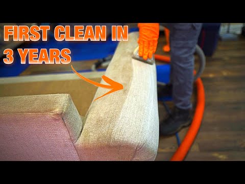 Видео: СИЛЬНО ЗАГРЯЗНЕННЫЙ диван почищен впервые за 3 года || Разбирается в грязи как по маслу!