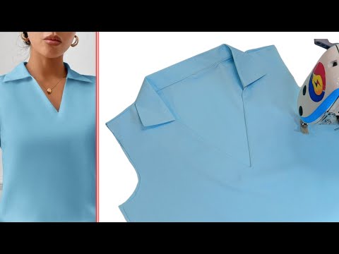 Видео: Лучший способ вырезать и сшить воротник с v-образным вырезом - Техники шитья для начинающих