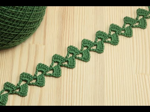 Видео: Вязание крючком для начинающих ЛЕНТОЧНОЕ КРУЖЕВО crochet lace