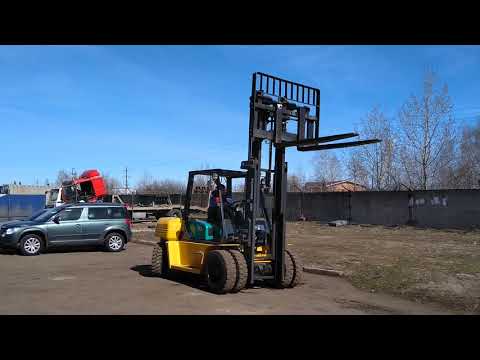 Видео: Komatsu FD70-7. 2008 г.в. 1955 часов