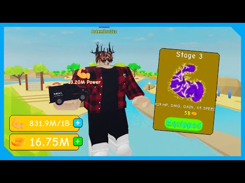 Видео: Поднимаю машины как карандаши! Купил 3 стадию в Roblox No Limit Lifting Simulator