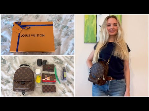 Видео: Распаковка новой сумки Луи Витон / Что в моей сумке / Louis Vuitton Palm Springs Backpack Mini