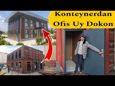 Видео: Konteynerdan Uy Ofis Dokon Qurush +998983007187 | Контейнер докон
