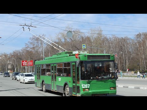 Видео: Новосибирск, троллейбус Тролза 5275.05 Оптима 1287 на 23 маршруте