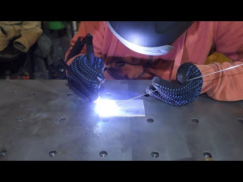 Видео: TIG сварка алюминия постоянным током обратной полярности