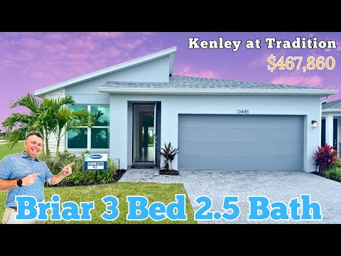 Видео: Совершенно новый дом в Кенли, Традишн Порт Сент-Люси, Флорида