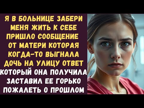 Видео: Я в больнице забери меня жить к себе пришло сообщение от матери которая когда-то выгнала дочь
