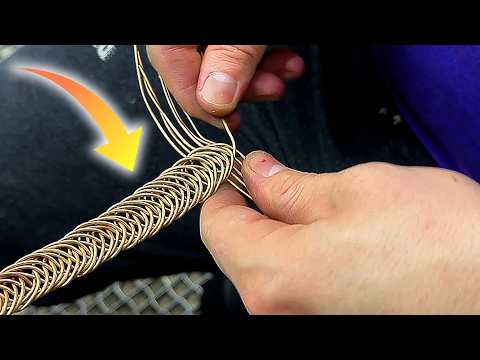 Видео: Как мастера превращают тонкую золотую проволоку 0 5 мм в плетеный браслет?