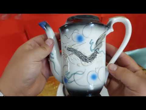 Видео: ЯПОНСКИЙ РЕДКИЙ КОФЕЙНЫЙ СЕРВИЗ. КОНЬЯЧНЫЙ ПОСЕРЕБРЁННЫЙ НАБОР. МНОГО СТАТУЭТОК.